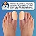 Dr. Frederick’s Original Soft Gel Toe Caps - 6 ct - Doctor-Developed Toe Protectors for Ingrown Toenails, Blisters, Corns & Calluses – Cushioned Toe Sleeves for in-Shoe Comfort - Beige - Large