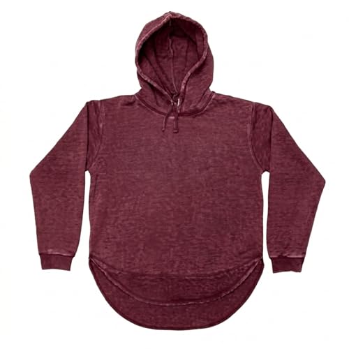 IMPRINTS ONLINE I Women&rsquo;s Hi‑Low Burnout Fleece Hoodie &ndash; Soft 60/40 Cotton...