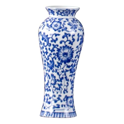 SHINEOFI Keramikvase S Antike Chinesische Blau weiß vase für Getrocknete...