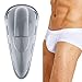 Agoky Menâ€˜s Enlarge Penis Pouch Cup Athletic Protector Removable Pad Briefs Boxer Shorts Inside Pad Grey One Size