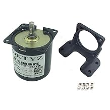 Bringsmart 60ktyz 5rpm 110V AC Motor with Bracket Low Noise Gearbox Electric Motor Barbecue High Torque Low Speed 110V Synchronic AC Reduction Motor