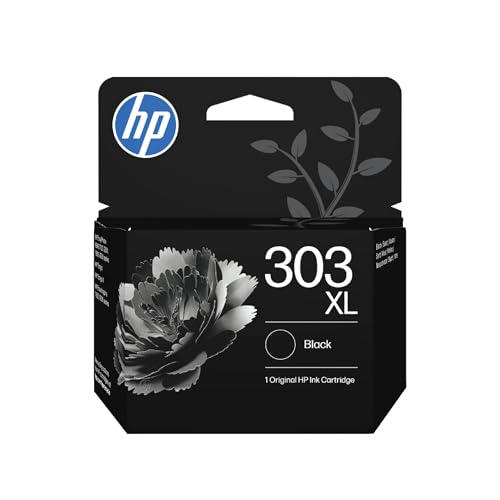 HP 303XL Noir, Cartouche Encre Originale, Grande Capacité