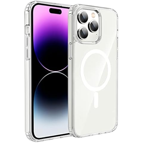 Lopnord for iPhone 14 Pro Max Case Clear, Magnetic Compatible with iPhone 14 Pro Max with Mag Safe Cases, Anti-Yellowing & Drop Protection Phone Cover for iPhone 14 Pro Max Case 6.7'' 2022 Cover