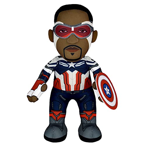 Bleacher Creatures Marvel Captain America (Sam Wilson) 10" Plush Figure - Superheroes for Play and Display