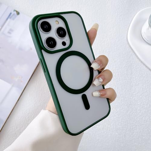 Coque de téléphone silicone vert pour iPhone 13 antichoc compatible induction