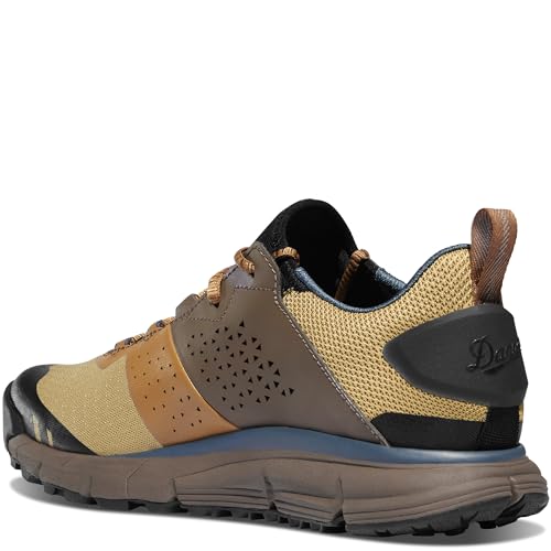 Danner Trail 2650 Campo 3" Hiking Shoes for Men - Leather and Textile Upper with Mesh Lining, Comfort Footbed, PlyoGo Midsole, and Traction Outsole, Brown/Orion Blue - 8 D by Danner - Used condition - US$88.79
