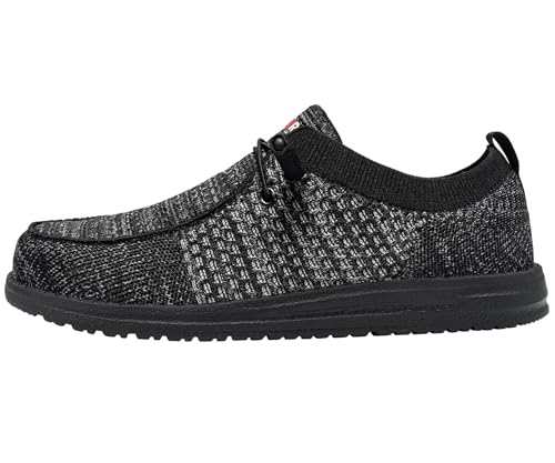 Image of LARNMERN Slip On Steel Toe Shoes Men Loafers Work Safety Tennis Sneakers | Lightweight, Comfortable, Walking, Wide, Hands Free, Lounging, House, Mechanic, Construction, Casual, Dress, Office, 0utdoor