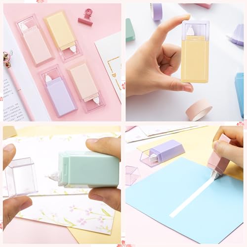 STATIONERY ISLAND 12er Korrekturroller Korrekturmaus, Mini Correction Tape Für Schulsachen Aesthetic, Korrekturroller Mini Für Schüler, Büro, Klebemaus, Fotokleber Fotoalbum