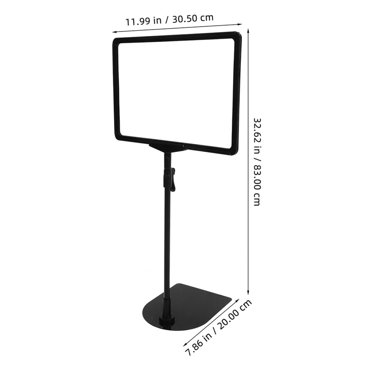 Beavorty Set 2 Porta Cartellini A4 Supporto Nero da Pavimento, Espositore per Cartelli Prezzi Supermercato e Negozio, Porta Etichette Merce per Uso Professionale in Settore Retail