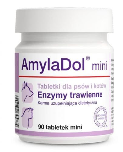DOLFOS AmylaDol 90 tabletek mini Na zaburzenia trawienne dla psa i kota