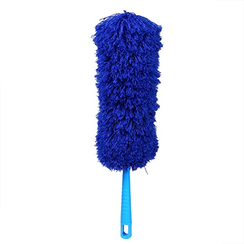 Duster,Feather Duster Electrostatic Feather Duster, Microfiber Duster with Soft Microfiber, Flexible Head for Cleaning Furniture