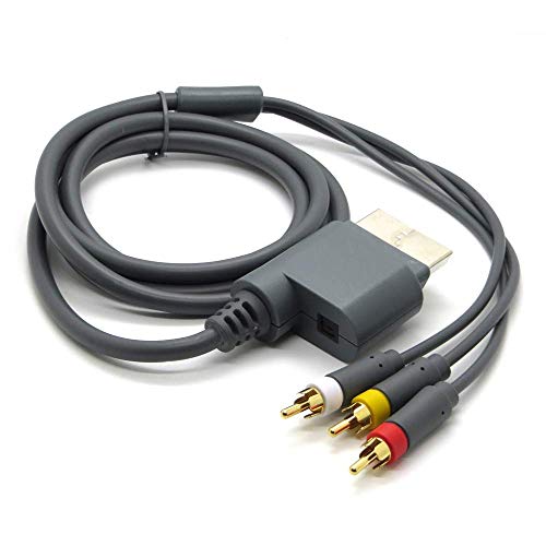 Ruitroliker HD 3 RCA AV Cord Audio Video Optical Cable Compatible for Xbox 360