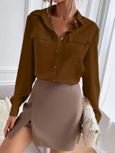 Image of GRECIILOOKS Shirt for Women Stylish | Long Shirt for Women | Oversized Shirt for Women | Women Shirt | Tops for Woman