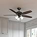 Hunter Fan Company Hunter 53238 Transitional 52``Ceiling Fan from Builder Plus Collection Dark, New Bronze Finish