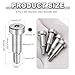 MECCANIXITY 8 Pcs 304 Stainless Steel Shoulder Bolt 8mm Shoulder Dia 16mm Shoulder Length M6x1 Thread Hex Socket Shoulder Bolts for Hydraulic Injection Molding Machinery Industries