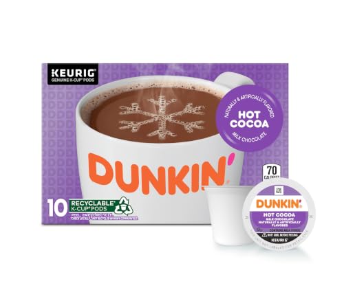 Dunkin' Hot Cocoa Keurig K-Cup Pods, 10 Count Box