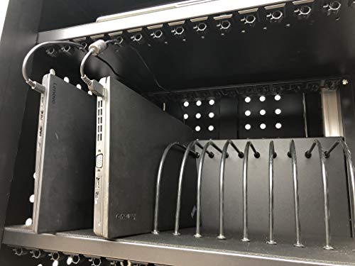 Alt Technology 30-Bay Mobile School Charging Cart Station For Chromebook, Tablet And Laptop Computer With Power Strip Included, Assembly Required 1001 Black #TOP4