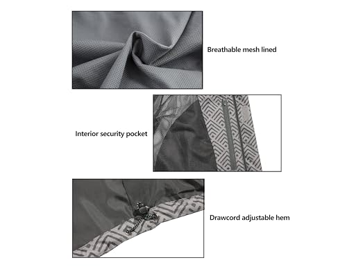 Image of Little Donkey Andy Men's Waterproof Rain Jacket Outdoor Raincoat for Hiking