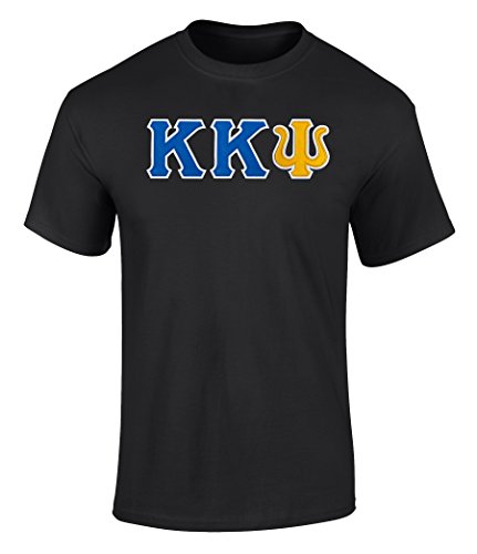 Kappa Kappa Psi Twill Letter Tee Black 1 Extra Large