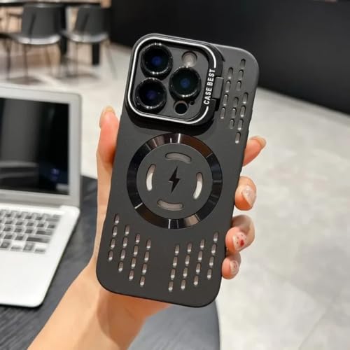 Coque de protection iPhone 13 Pro noire souple et magnétique