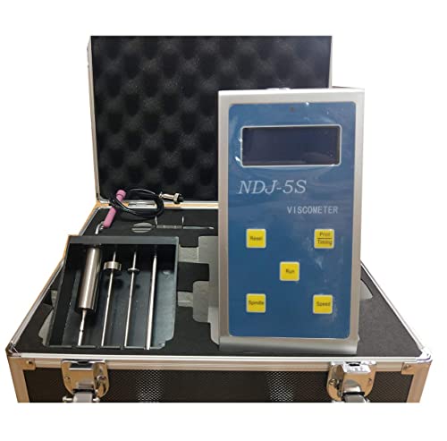 Cnyst Lab Viscometer Liquid Viscosity Meter With Rtd Temperature Sensor 4 Spindles Code Measuring Range 20 To 100,000Mpa·s #TOP3