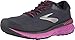 Brooks Womens Adrenaline GTS 20 Running Shoe - Ebony/Black/Hollyhock - B - 9.5