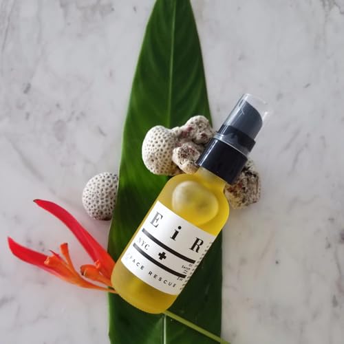 Eir NYC Face Rescue | Nourishing Face Serum with Elderflower, Evening Primrose & Antioxidant Oils | Deep Hydration, Fast-Absorbing Vegan Formula for Soft, Alluring Skin & Daily Revitalization 2oz