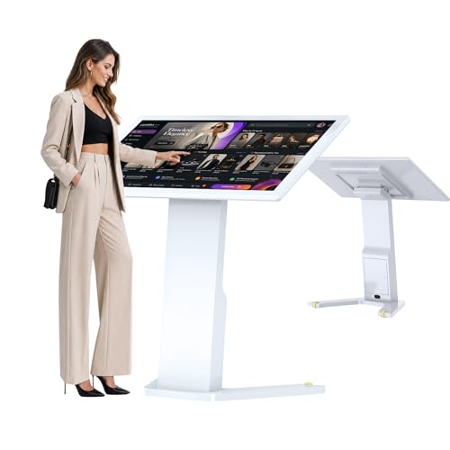 Image of Touch-Screen Self Service Kiosk, 43 Inch Interactive Digital Display Stand with Pedestal Base, Digital Signage,FHD Information Kiosk,Applicable for Content Query and Information Publishing