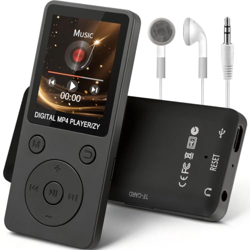 MP3 Player Bluetooth 5.0 32GB mit 1,8" TFT Farbdisplay, Kopfhörer