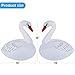 Goallim Floating Pool Lights Solar 2PK, Waterproof Inflatable Swan Pool Lights, Glow in The Dark Color Changing LED Pool Floating Swan Light for Backyard Spa Patio Wedding Party Decor