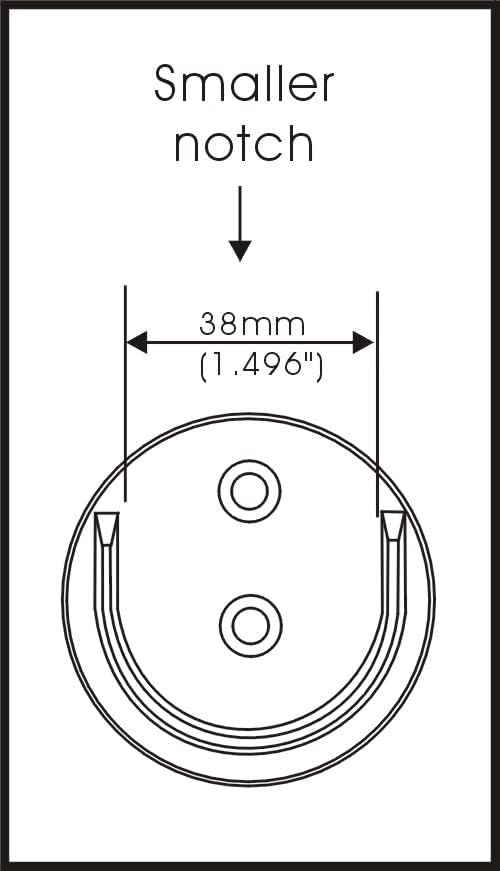 Support tringle placard 38mm blanc en laiton ultra résistant