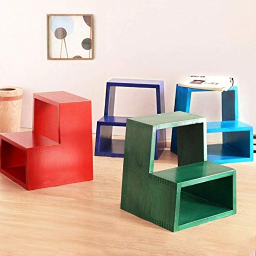 Zlxdp Folding Step Ladder, Frame With Wood, Lightweight And Portable Stool Kitchens, Garages (Color : White-Dinosaur Doodle4) #TOP2