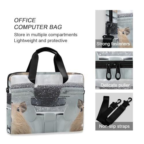 Maletín para portátil ALAZA con estampado de animales, 13-15.6 pulg miniatura 5