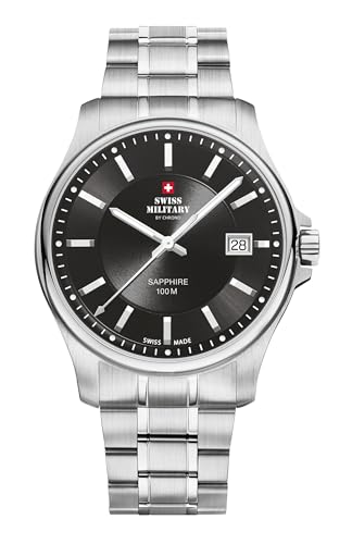 Swiss Military by Chrono Men's Quartz Watch with Analogue Display and Stainless Steel Bracelet SM30200.01