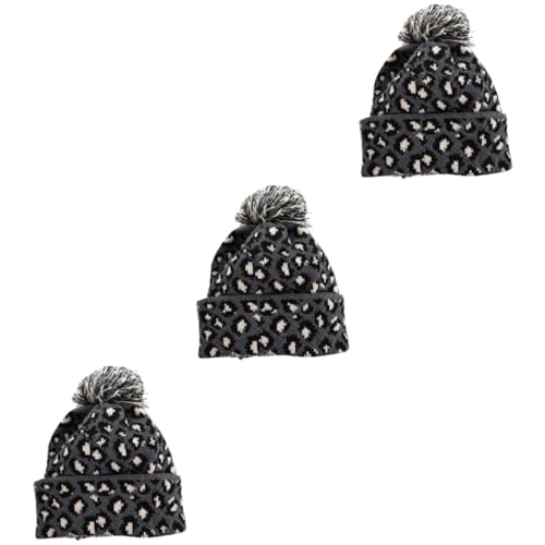 Bonnet à imprimé léopard femme en laine pour vos promenades d'hiver au chaud