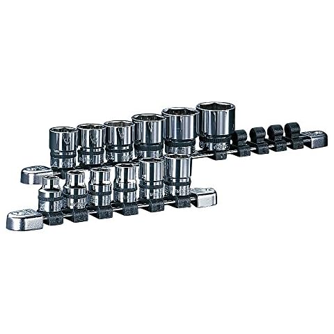 Kyoto Machine Tools (KTC) Neplos Socket Set, NTB412A, Insertion Angle: 0.5 inches (12.7 mm), Set of 12 Cover