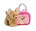 Aurora® Fashionable Fancy Pals™ Pretty in Pink Stuffed Animal - On-The-go Companions - Stylish Accessories - Multicolor 7 Inches