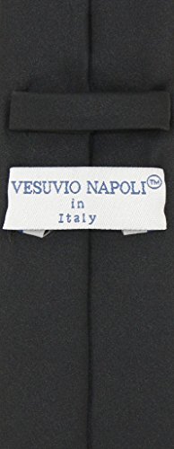 Corbata Skinny Negra Vesuvio Napoli 2.5" miniatura 2