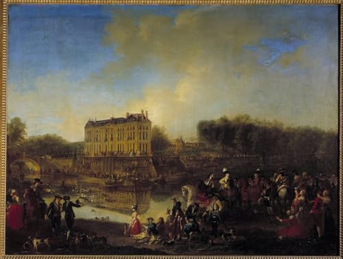 Impression sur toile du cerf devant le château pour sublimer la décoration de votre salon