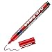 Produktbild edding 370 Permanentmarker - rot - 1 Stift - feine Rundspitze 1 mm - wasserfest, schnell-trocknend - Multimarker, Universalstift - für Karton, Kunststoff, Holz, Metall, Glas, Stein, Leinwand
