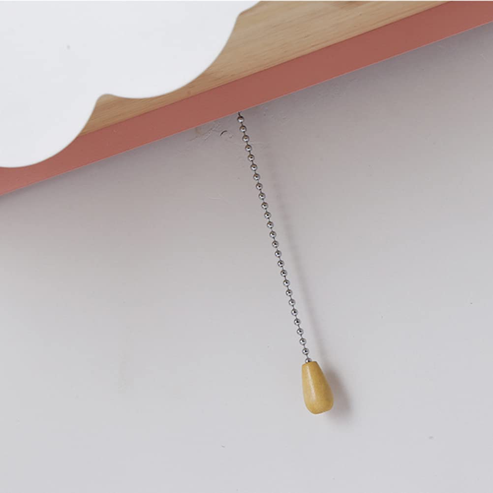 Lámpara de pared para niños con interruptor de tiro,con forma de nube, lámpara de pared para interiorescon estante E27, lámpara de pared de dibujos animados para habitación de niños, niña, niño,Blanco