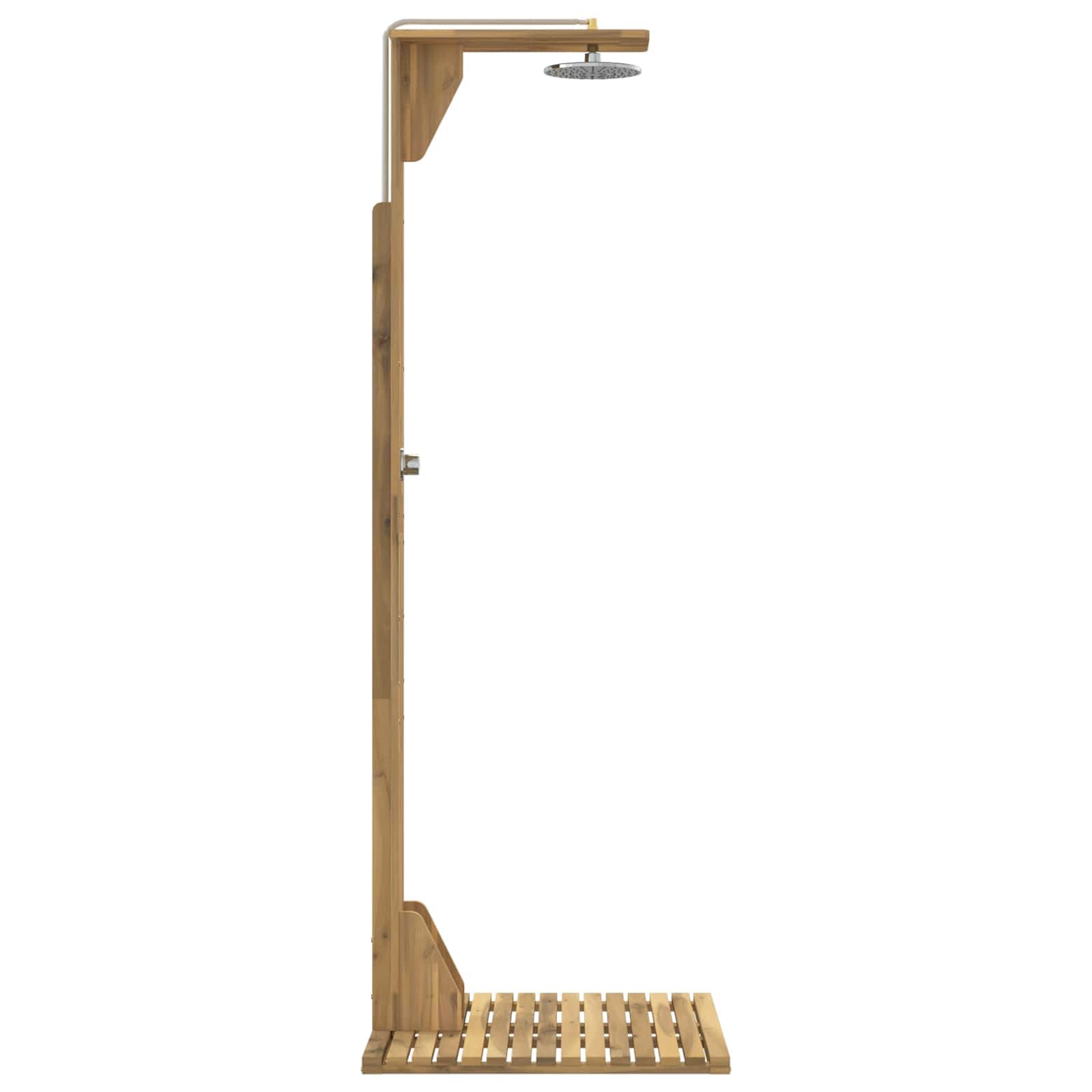 vidaXL Ducha exterior 219 cm Blanco