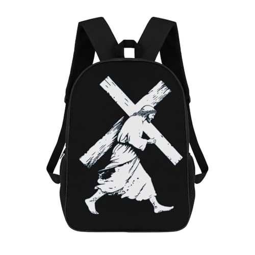 Carrying 17 Inch Backpack Classic Travel Daypack with Adjustable Shoulder Straps for Men Women