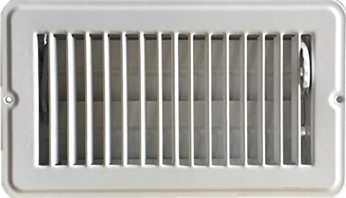 4 x 8 drop in register cover - RV and Home White Stamped Steel Floor Diffuser/Register with Damper 8