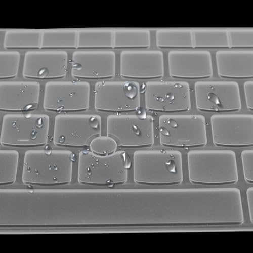 Image of OJOS Keyboard Cover for Lenovo Thinkpad E15 Gen 4 3 2 1, L15 Gen 3 2 1, T15 Gen 2, P15S P52 P52S P72 P53 P73 P15v Gen 3 2 1, Thinkpad T590 E580 E590 E595 T570 T580 Keyboard Skin Protector - Clear