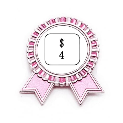 Broche en métal avec symbole de clavier Art Déco rose taille M pour personnaliser un manteau terne