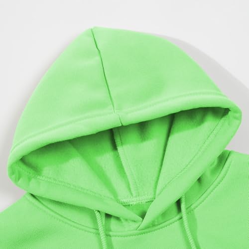 Boy's Girl's Hoodie Tracksuit Set Solid Pullover Sweatshirt Jogging Pants 2pcs Sweatsuit for Age 12M to 13 Years3