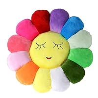 Poitemsis 20inch Sun Flower Floor Pillow Kids Soft Seating Floor Cushion Chair Sofa Pads For Girls Room & Baby Nursery Home Decoration