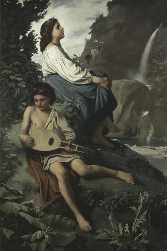 Lienzo de Anselm Feuerbach Ricordo Di Tívoli de 60x90cm para solucionar paredes vacías