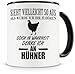 Samunshi&reg; Tasse mit H&uuml;hner Spruch - Keramik Huhn Henne Geschenk Mann Frau Oma oder Opa Kaffeetasse gro&szlig; Tassen Geburtstag witzige Teetasse XXL Kaffeebecher f&uuml;r Kaffee 300ml schwarz